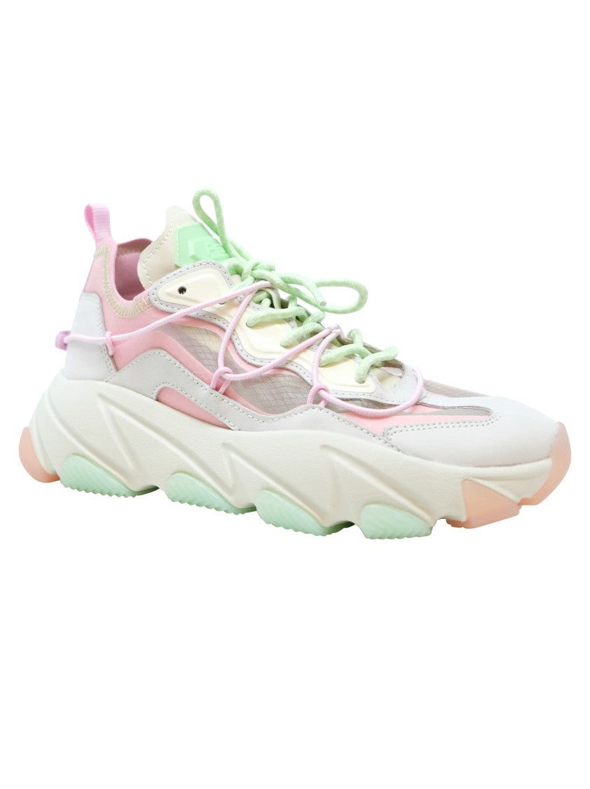 Skórzane sneakersy Extrabis05 w kolorze różowym/zielonym