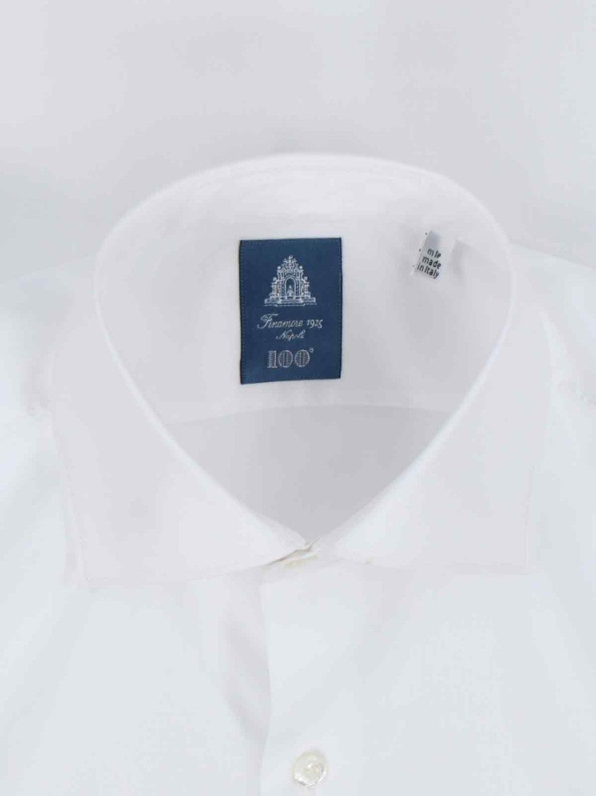 Timeless White Button-Down Shirt With Structured Collar