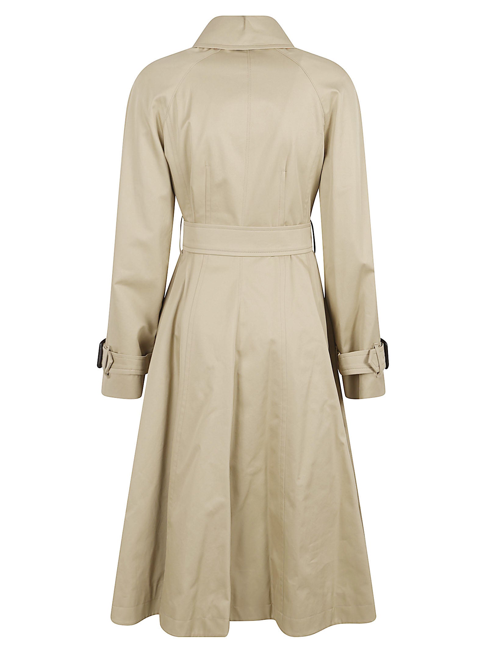 Beige Trench Coat with Classic Collar