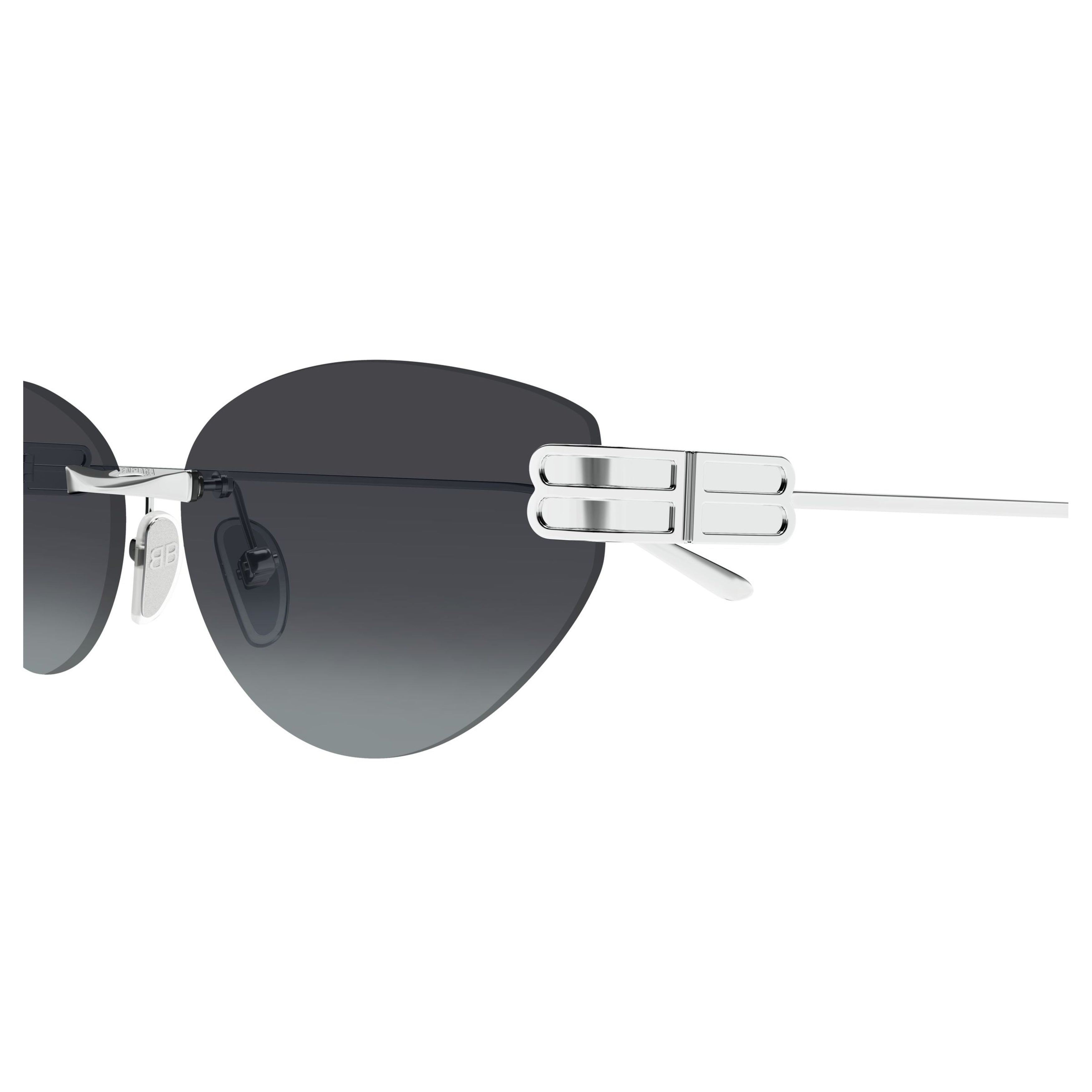 Rimless Sunglasses With Double-Bar Temples And Gradient Lenses