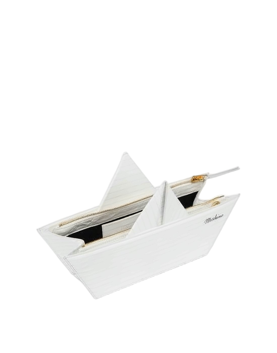 Origami-Inspired Goat Leather Shoulder Bag
