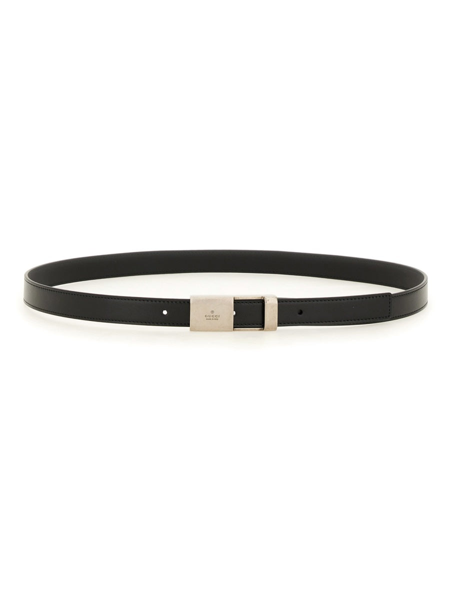 Brown Calfskin Belt with Classic Buckle
