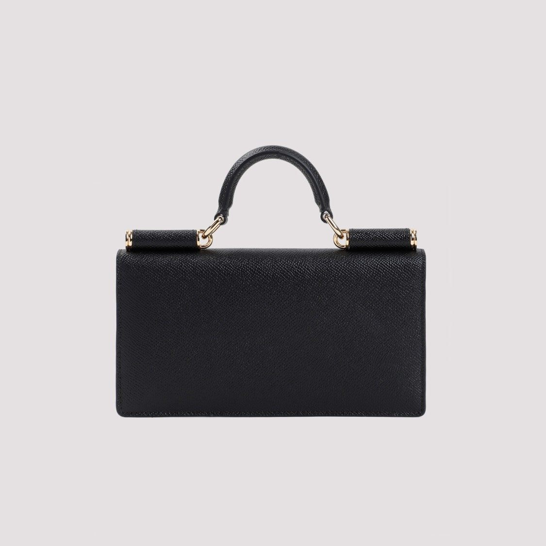 Dauphine Phone Black Saffiano Calf Leather Handbag