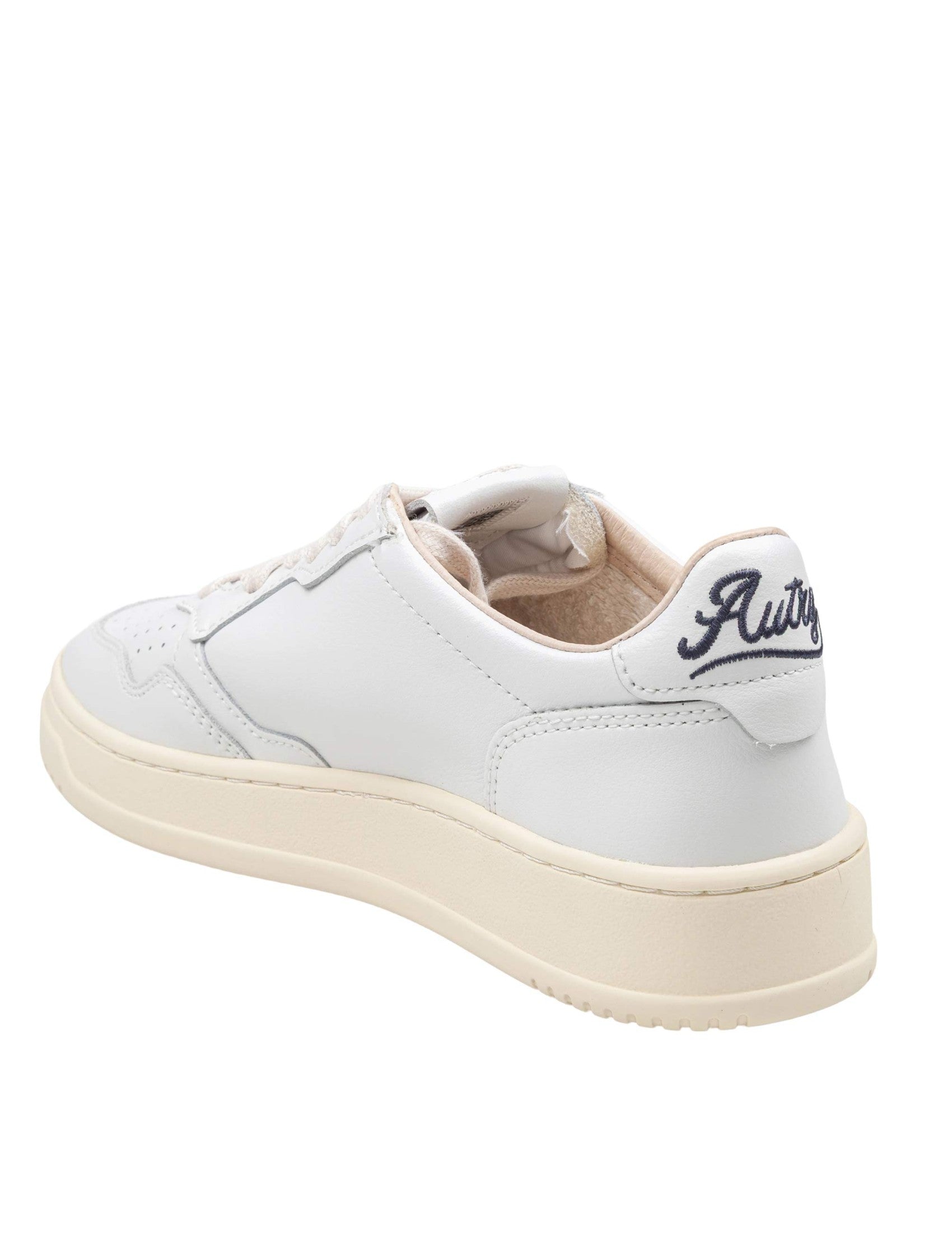 Medalist Low Leather Sneakers, White