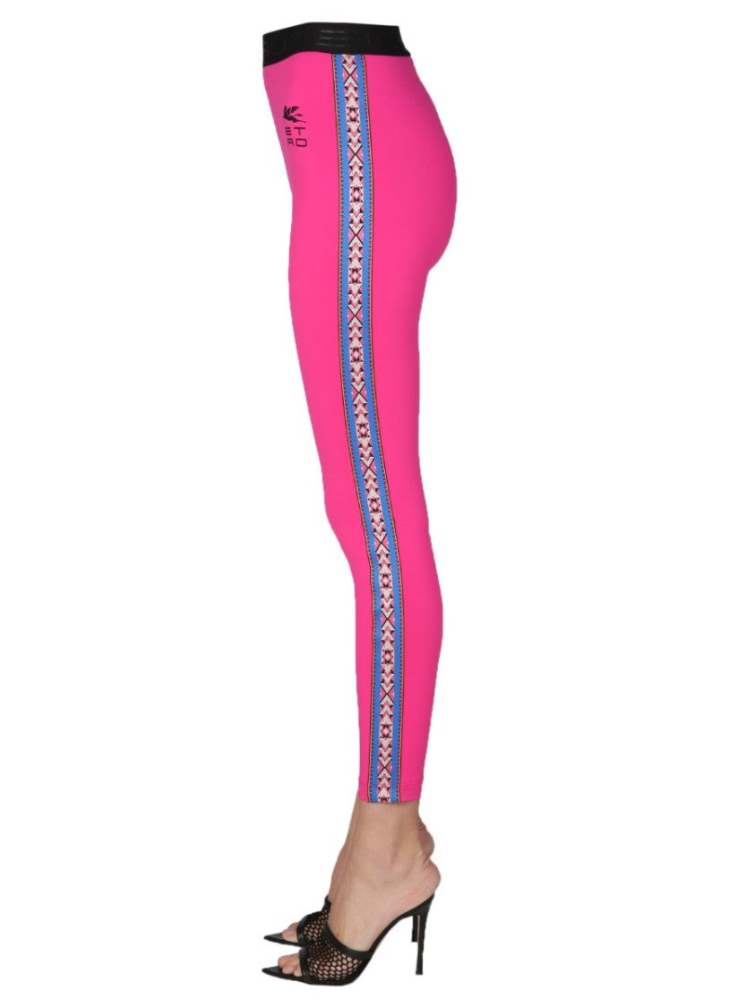 Pink Logoed Leggings