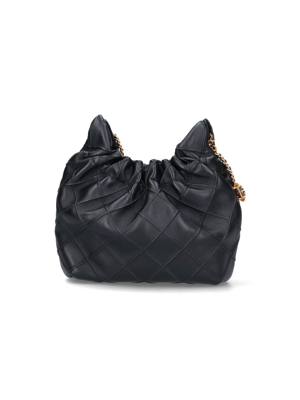 Black Fleming Quilted Lambskin Mini Bag