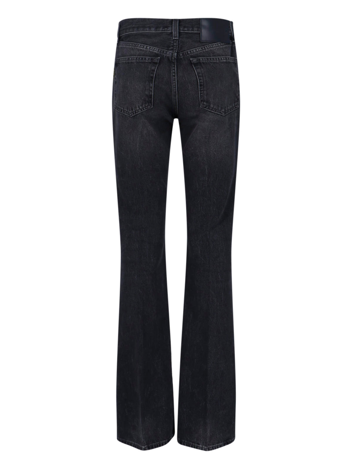High-Waisted Bootcut Jeans With Five-Pocket Design