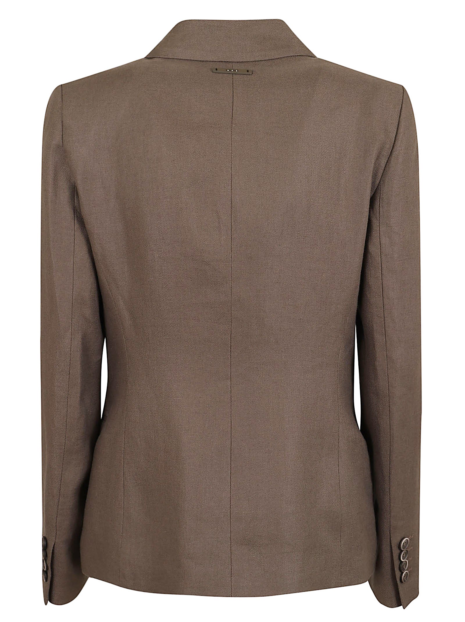 Double-Breasted Dove Gray Blazer