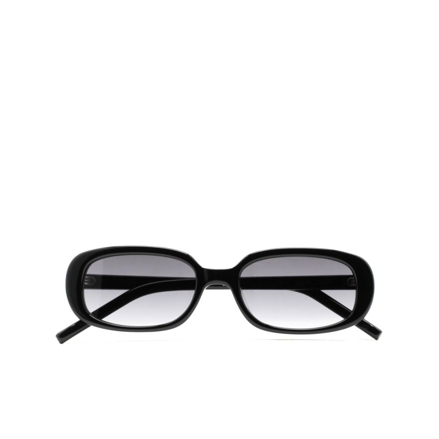 Stirling Rectangular Black Sunglasses with Gradient Lenses