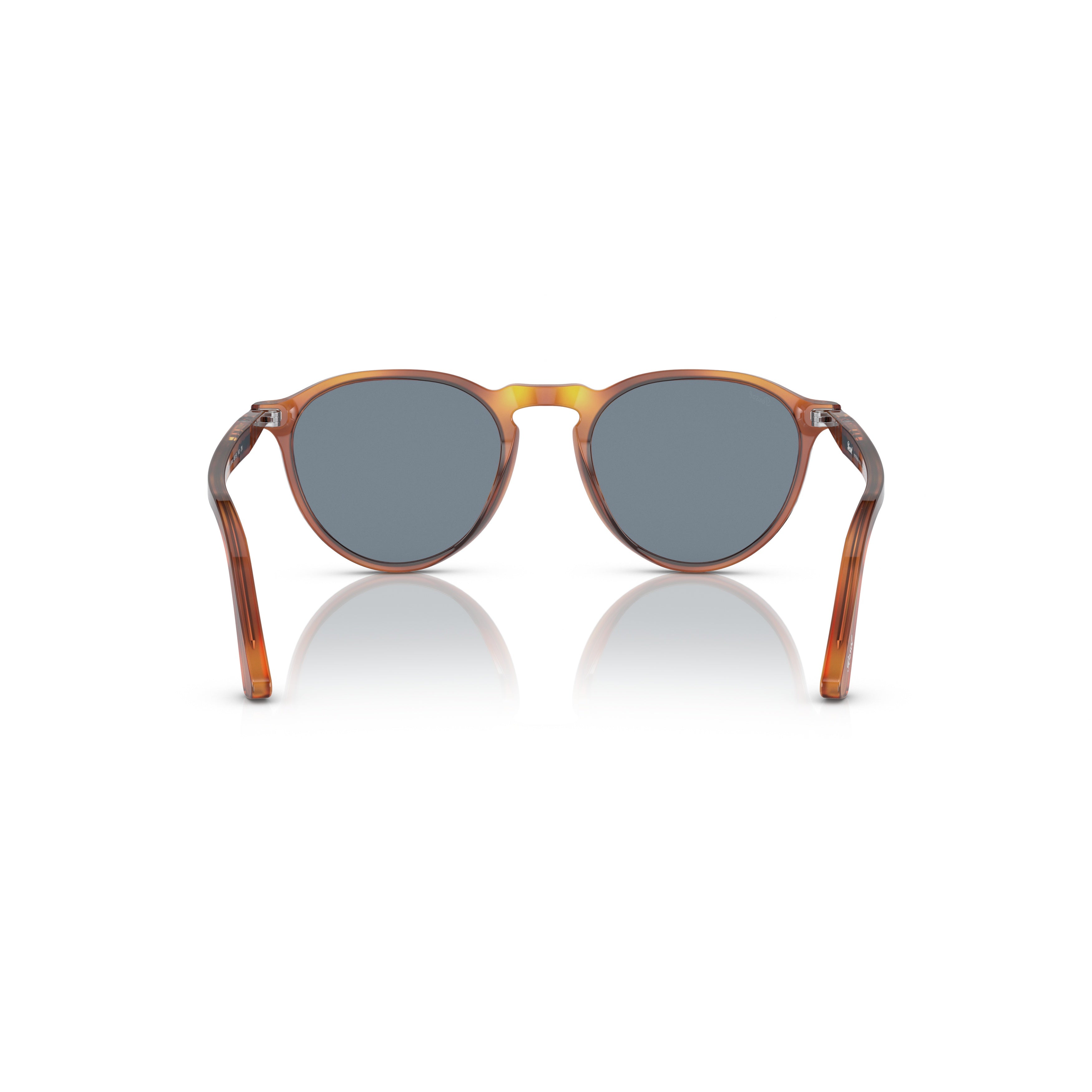 0po3286s Rounded Acetate Sunglasses with Tortoiseshell Pattern