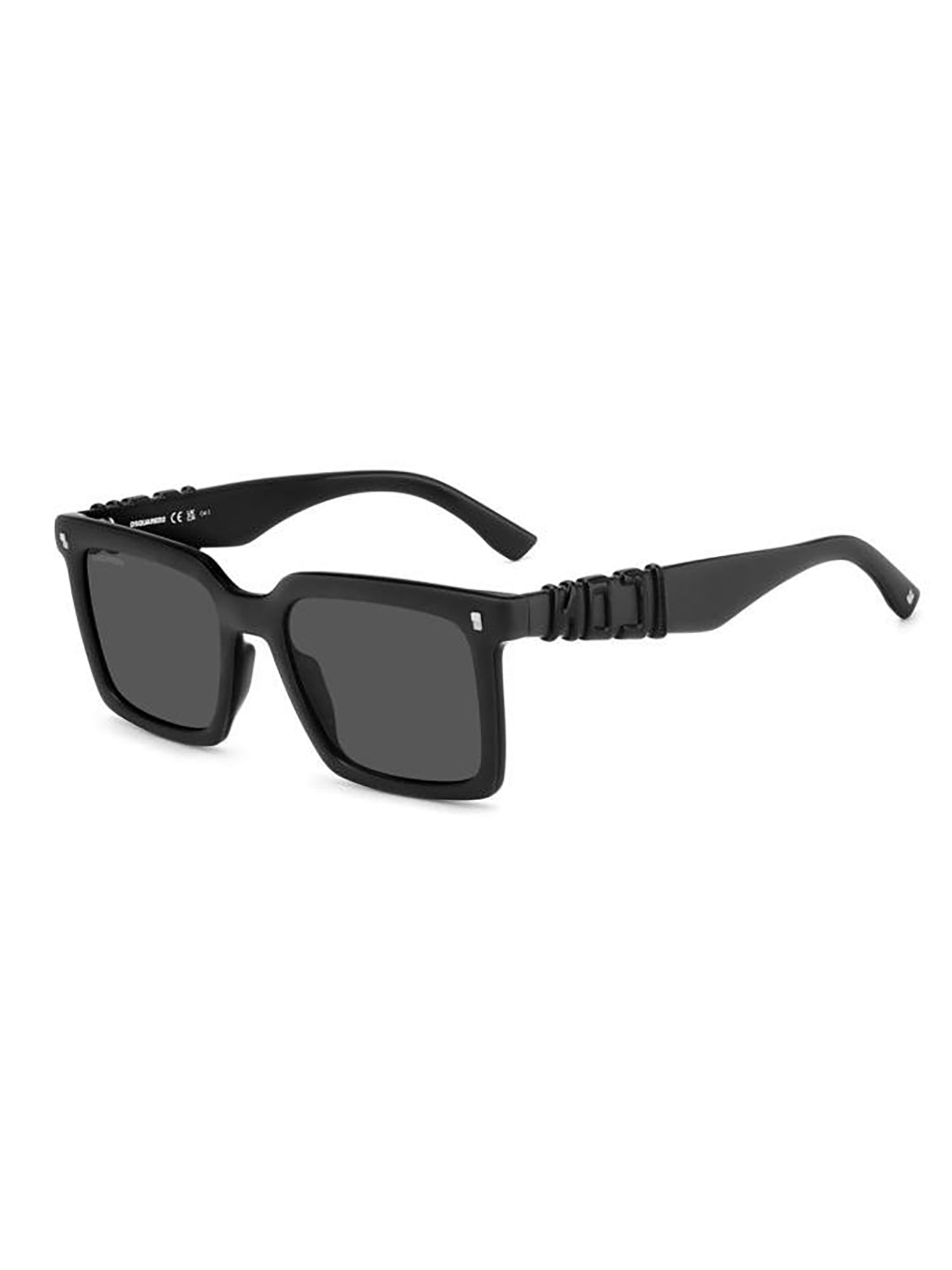 Bold Square Frame Sunglasses With Unique Temple Design