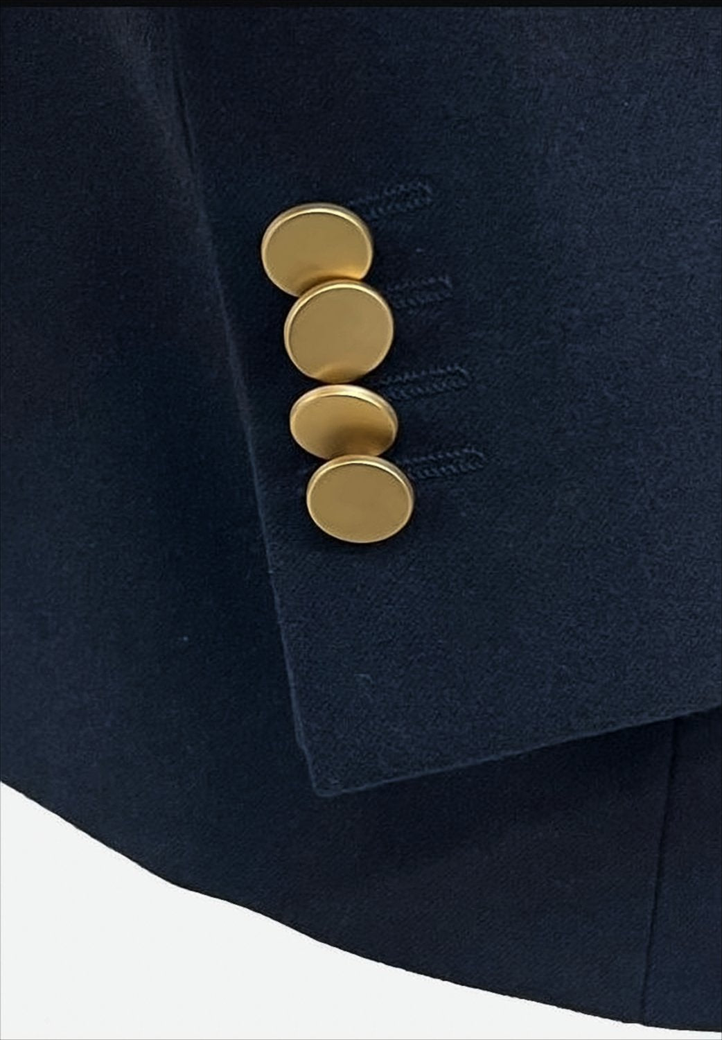 Single-Breasted Deep Blue Blazer With Removable Lining