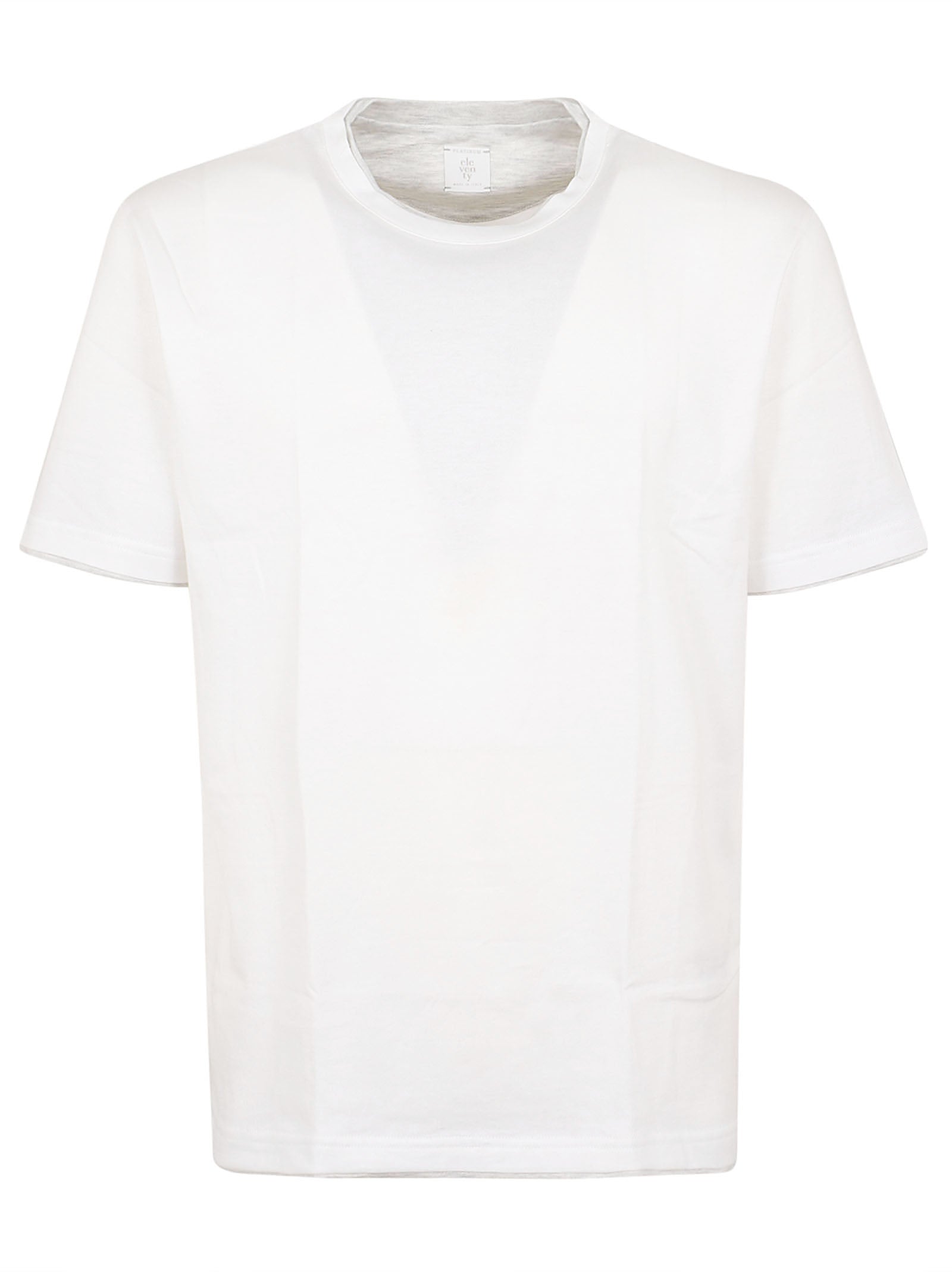 Giza Cotton Jersey T-Shirt with Contrasting Profiles