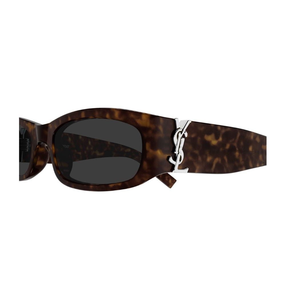 Sl M152 Linea Monogram Rectangular Dark Havana Sunglasses