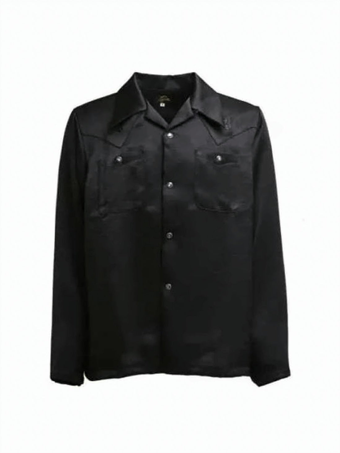 Long-Sleeve Shirt with Classic Collar and Chest Pockets