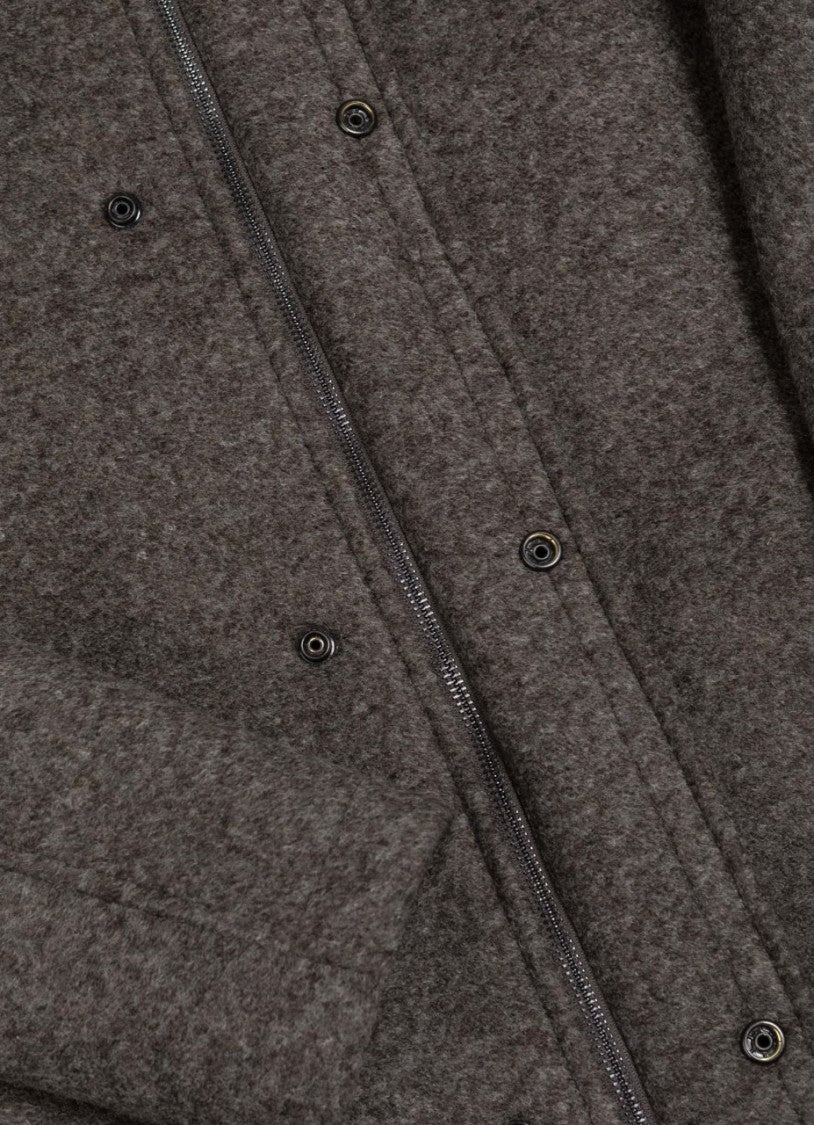 Tailored Brown Hooded Coat