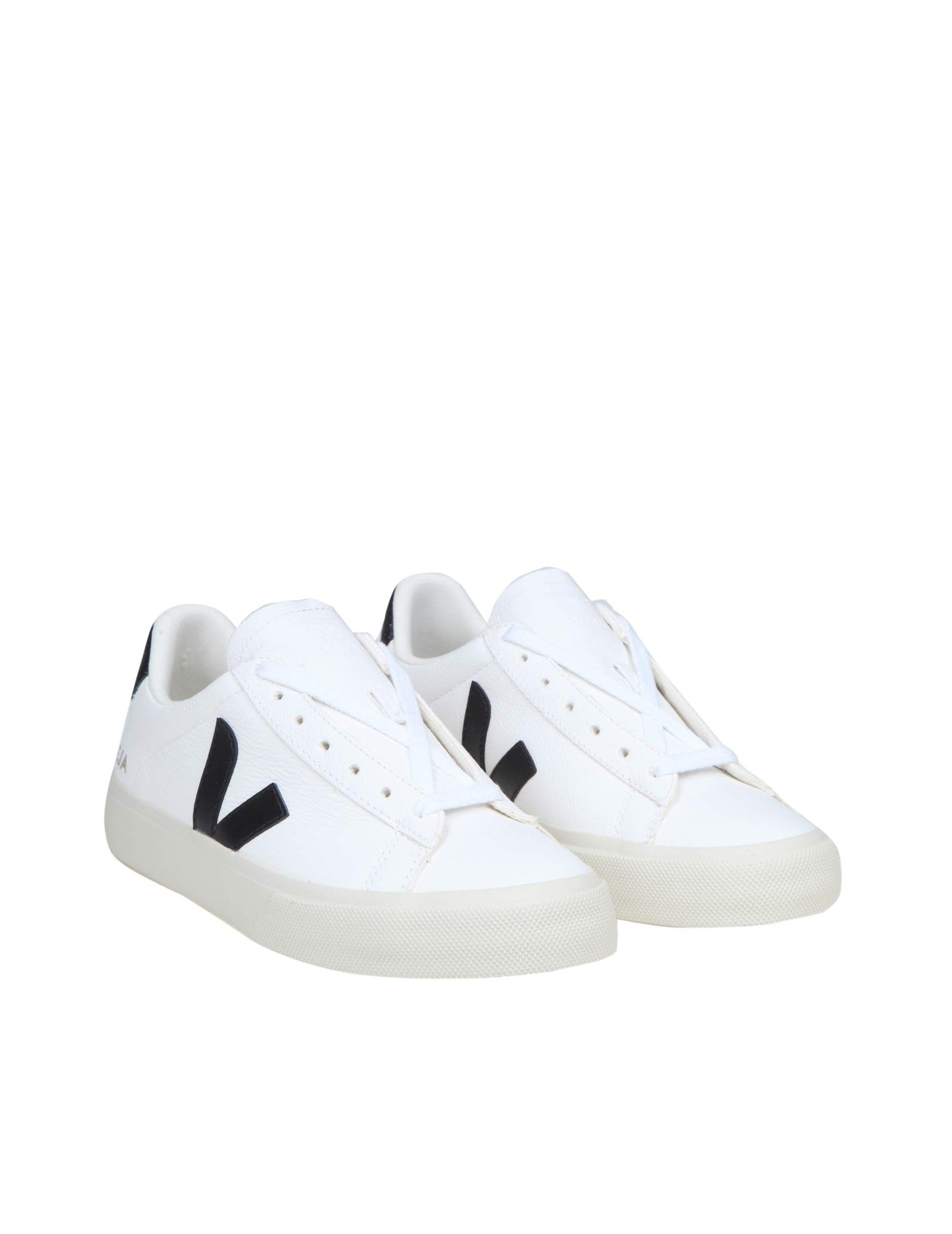 Campo Chromefree In White/Black Leather