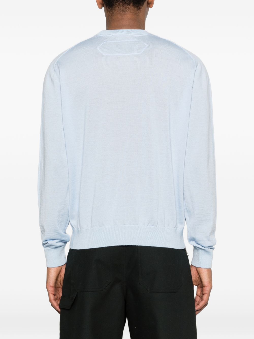 Blue Logo Crew Neck Sweater