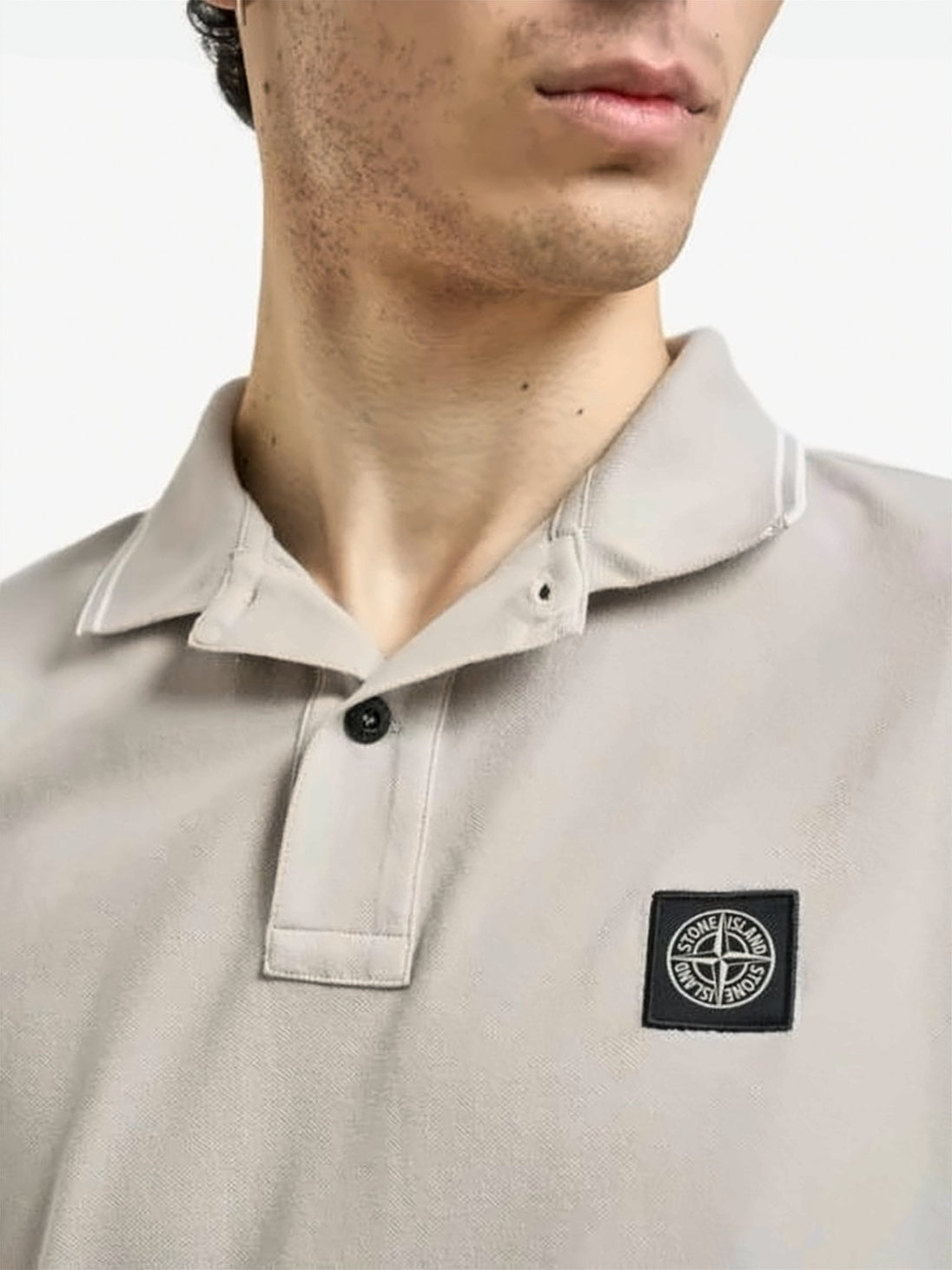 Short-Sleeve Polo Shirt with Traditional Collar