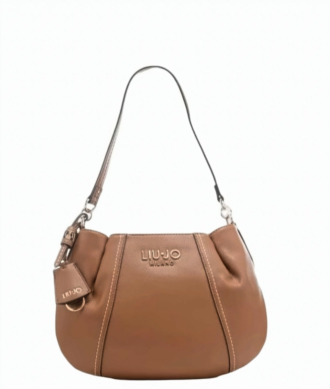 Beige Logo Shoulder Bag