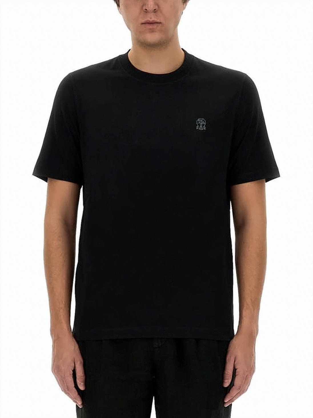 Cotton Jersey Crew Neck T-Shirt