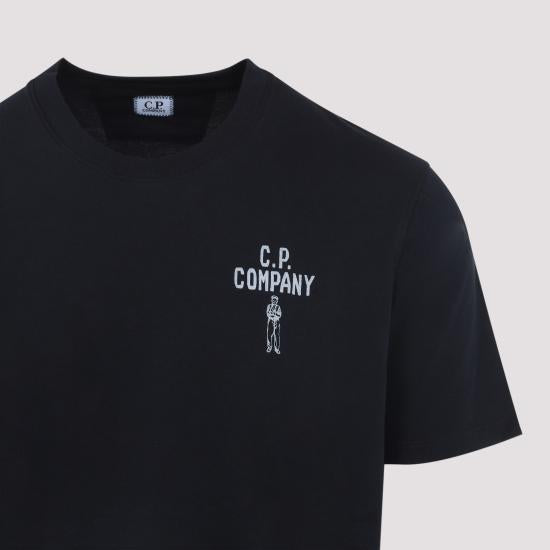 Short-Sleeve T-Shirt With Graphic Logo And Classic Crew Neckline