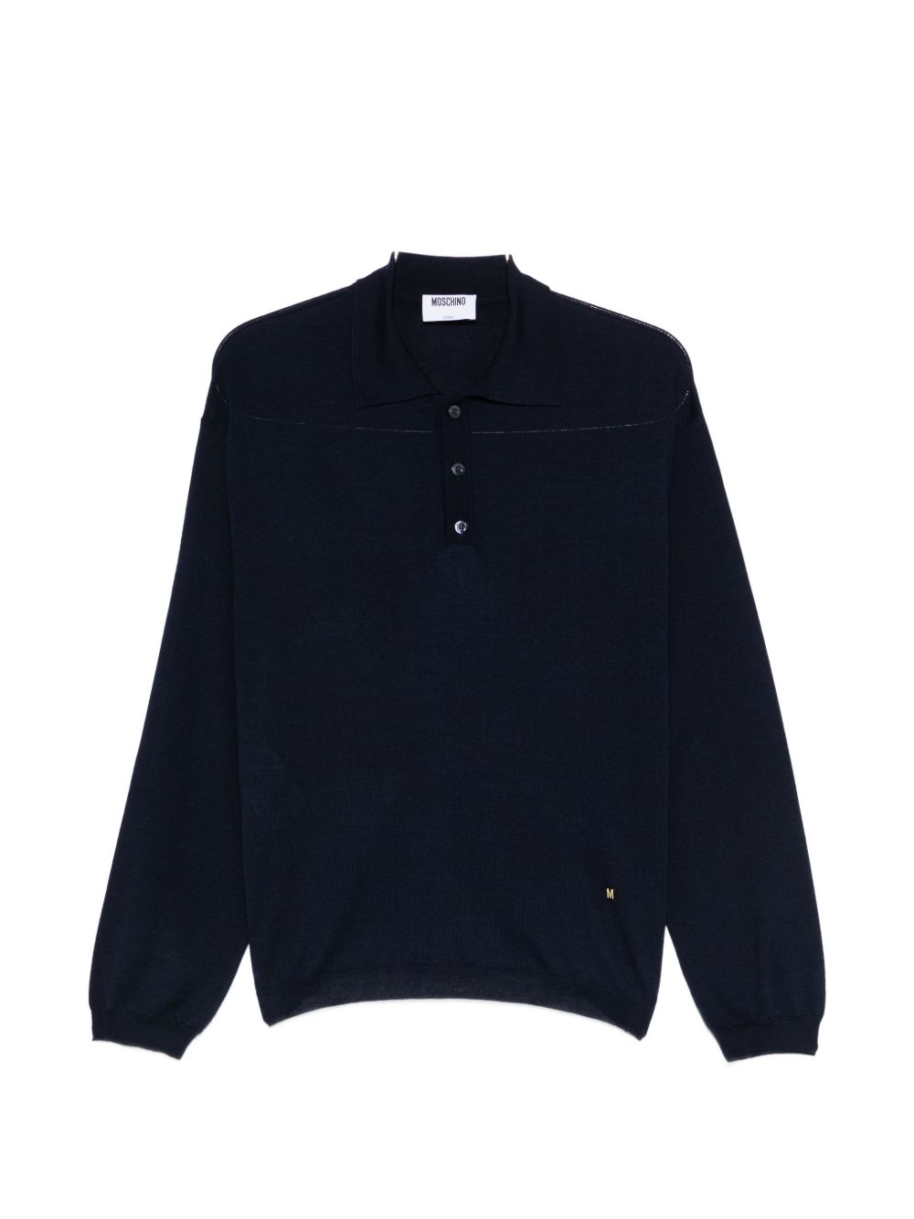 Blue Logo Knit Polo