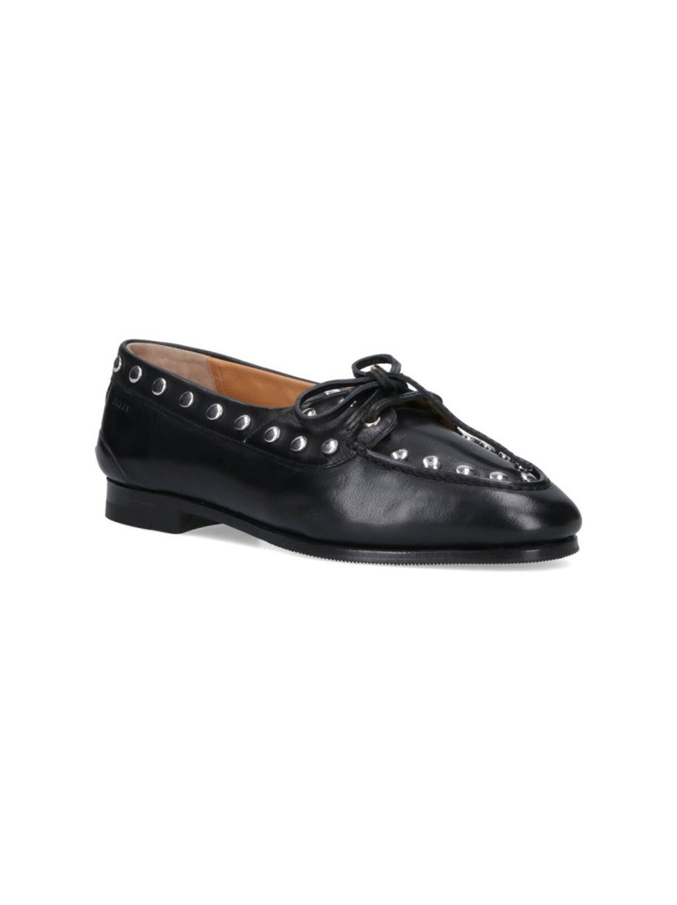 Pointed Toe Slip-On Moccasins With Lace Closure