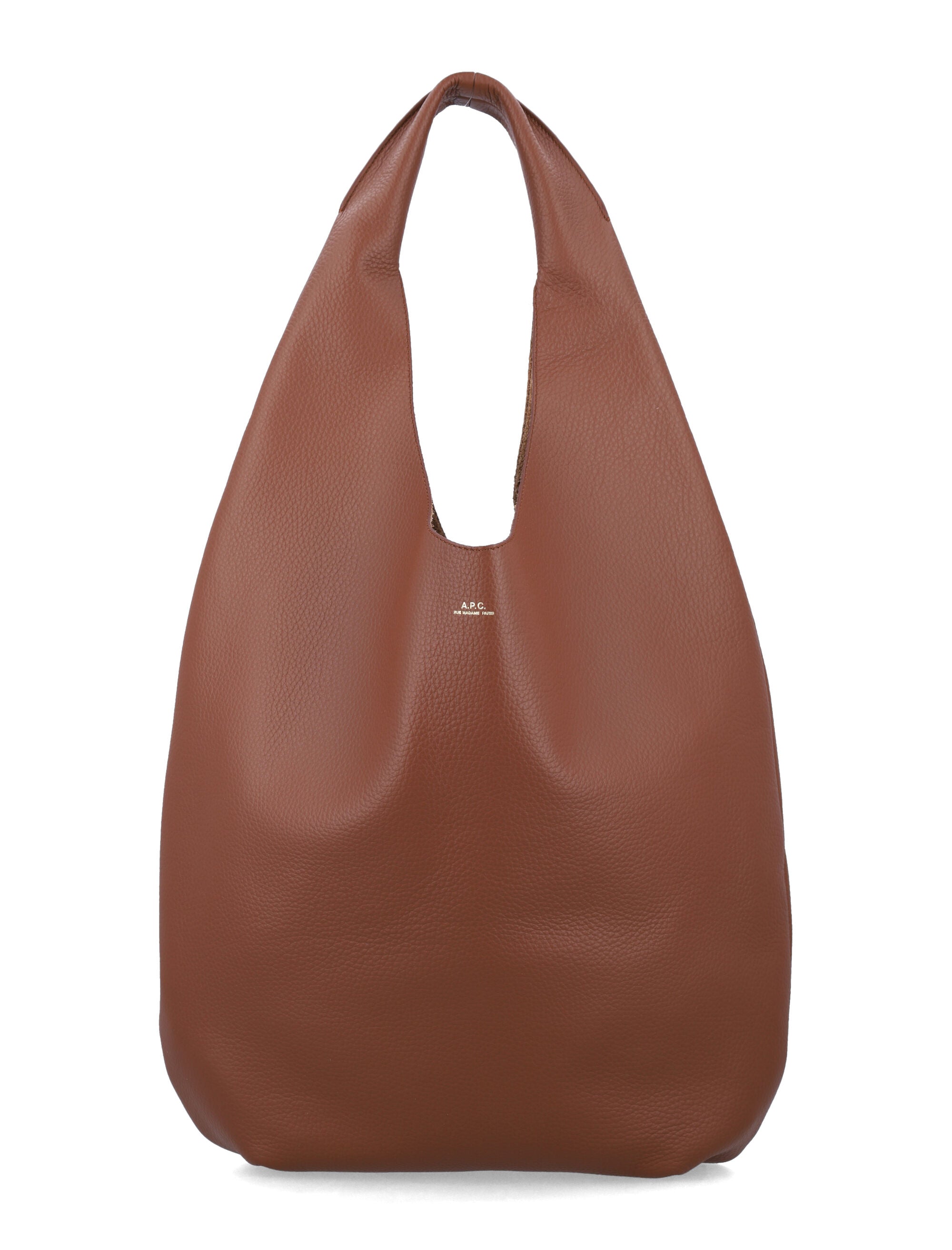 Le Neige Grained Leather Handbag