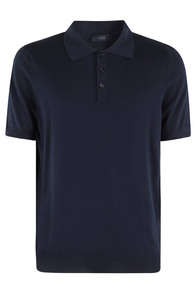 Cotton Knit Polo Shirt