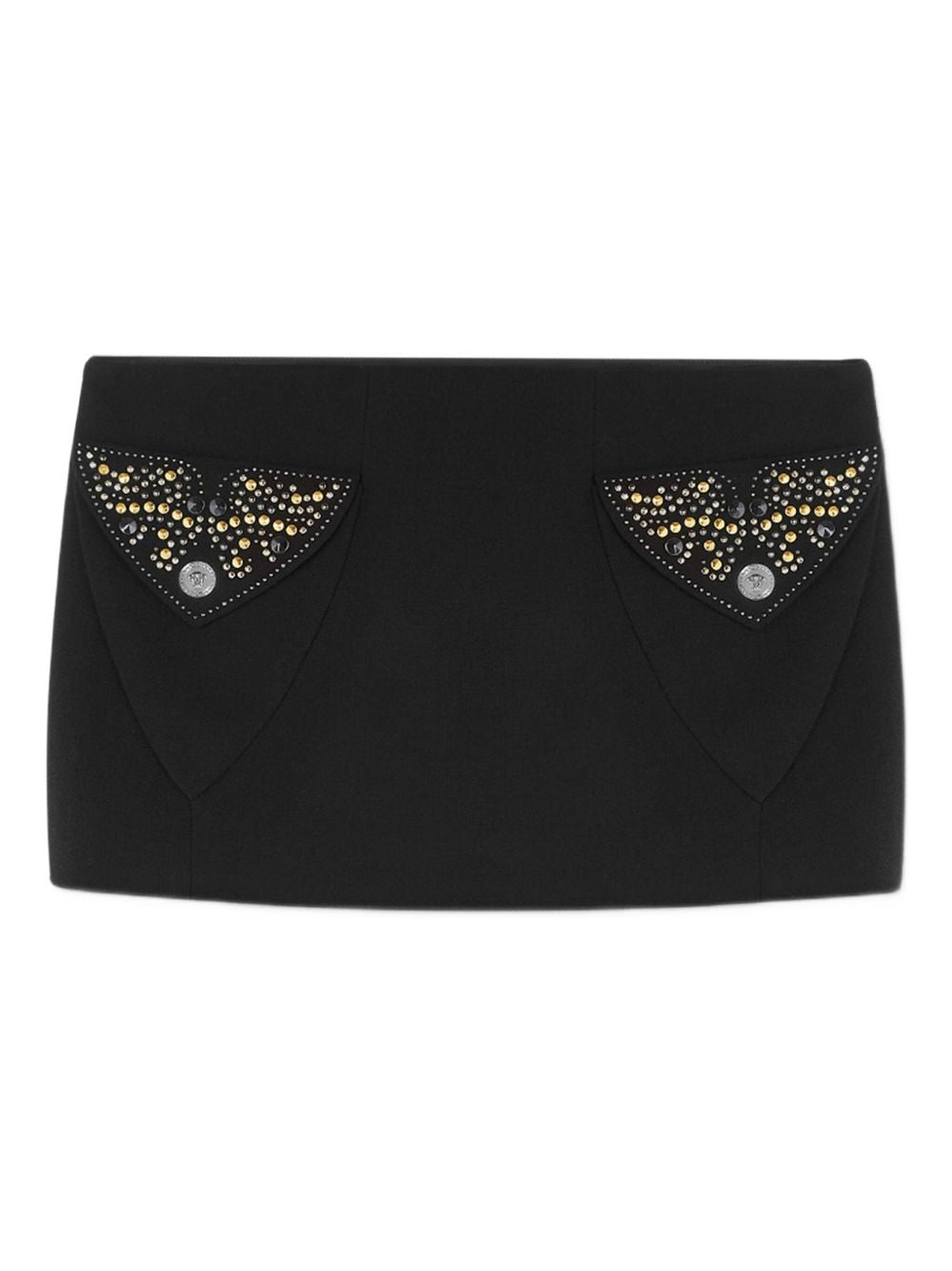 Mini Skirt In Double Wool Crepe