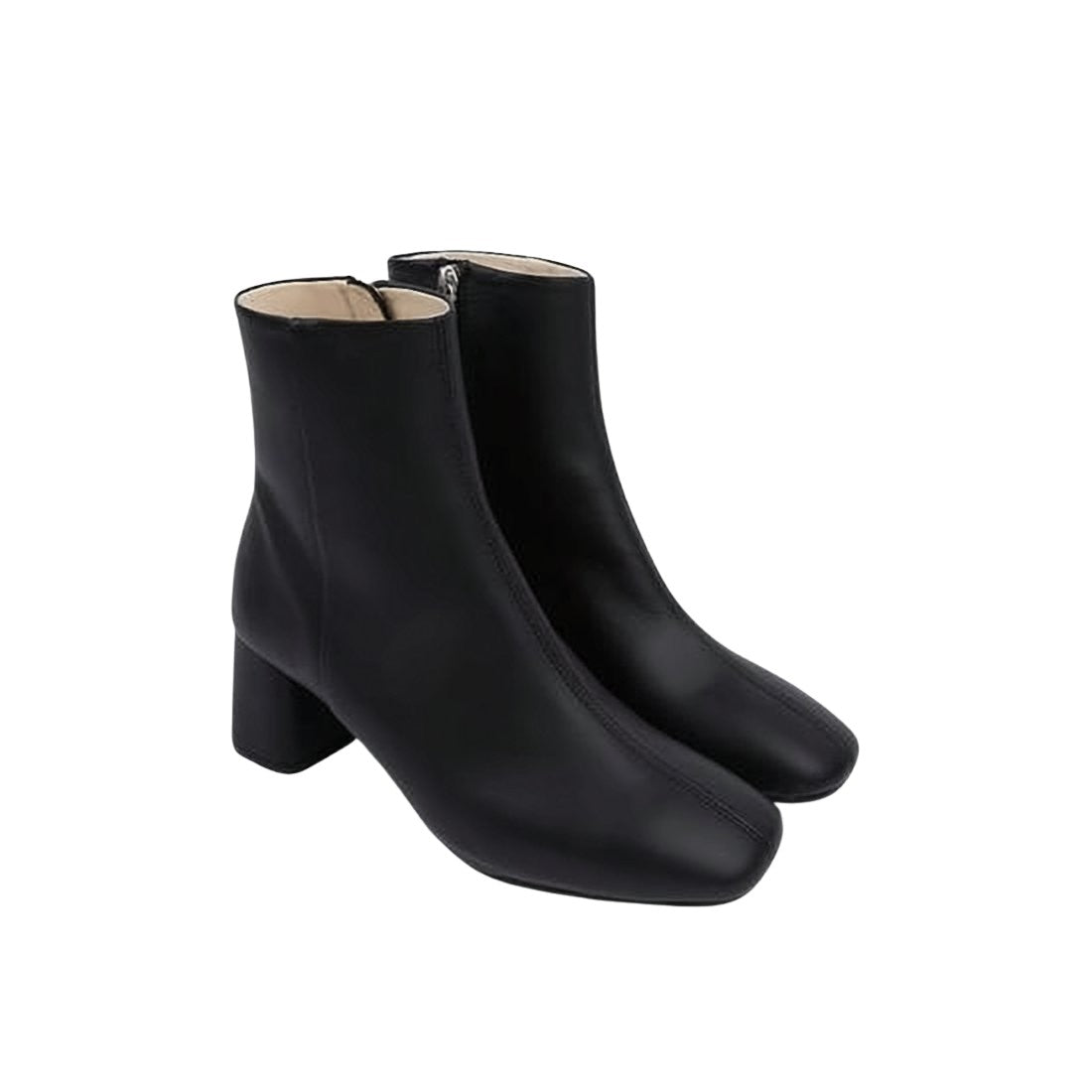 Smooth Calf Leather Ankle Boots