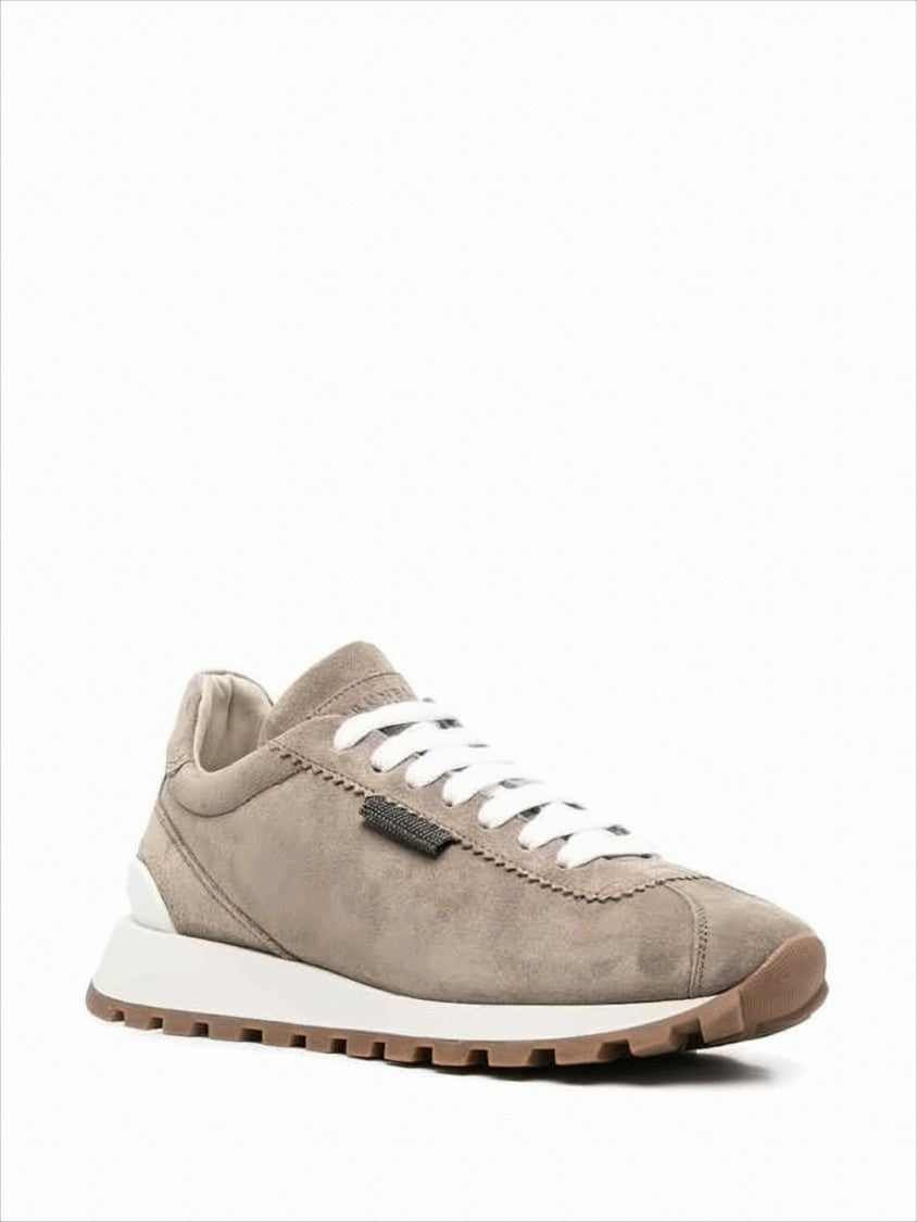 Low-Profile Suede Sneakers