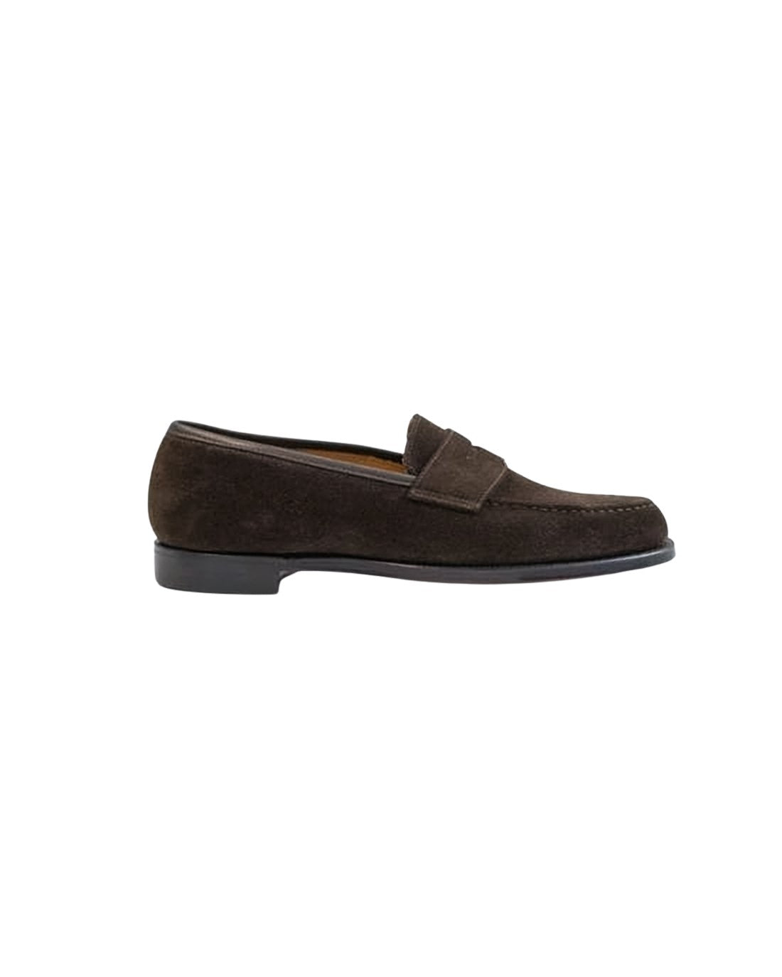 Suede Loafers with Penny Strap