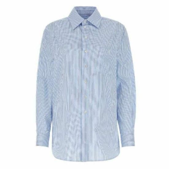Long-Sleeve Organic Cotton Shirt with Pointed Collar