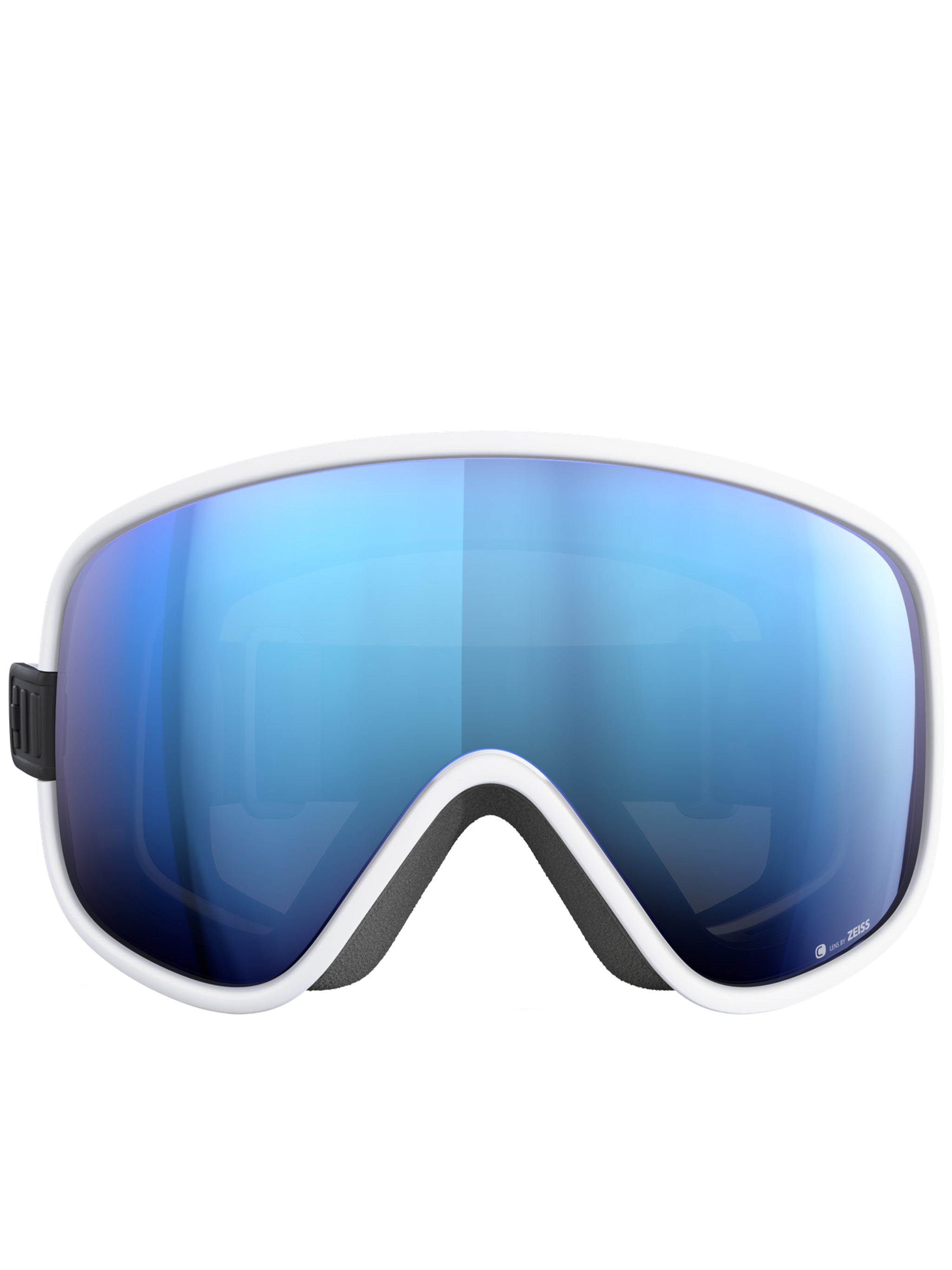 White Vitrea Wide Blue Mirrored Goggle