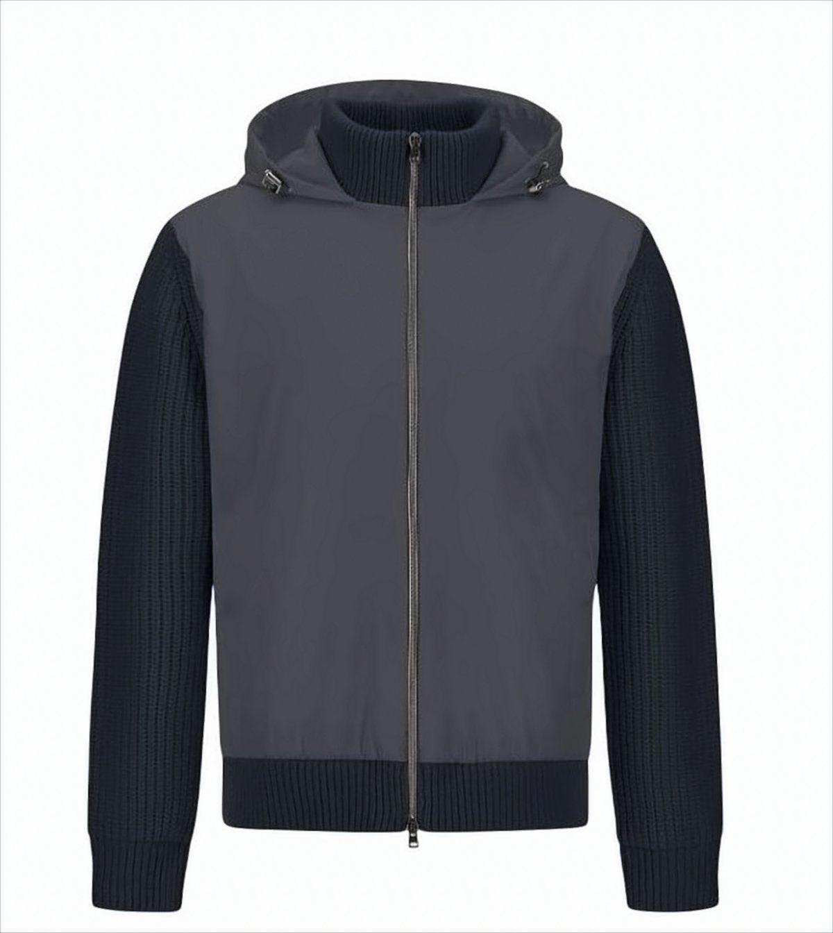 Wool Jacket With High Collar