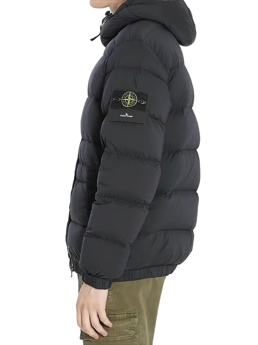 Quilted Down Jacket with Hood