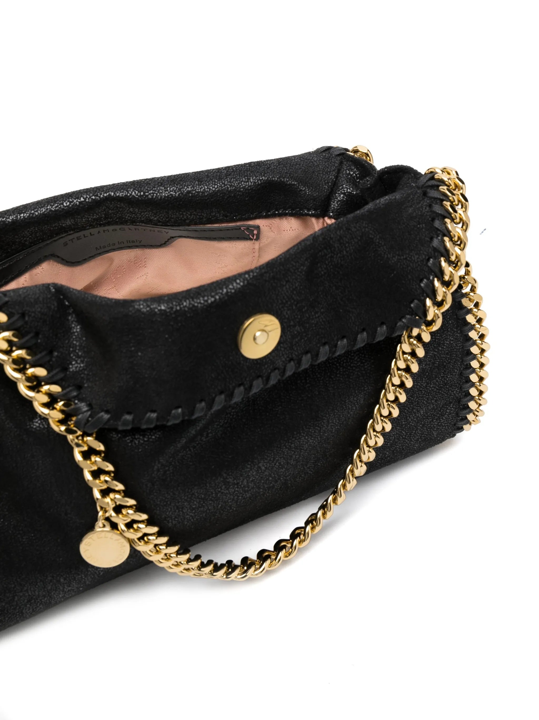 Black Falabella Mini Chain Trim Totes