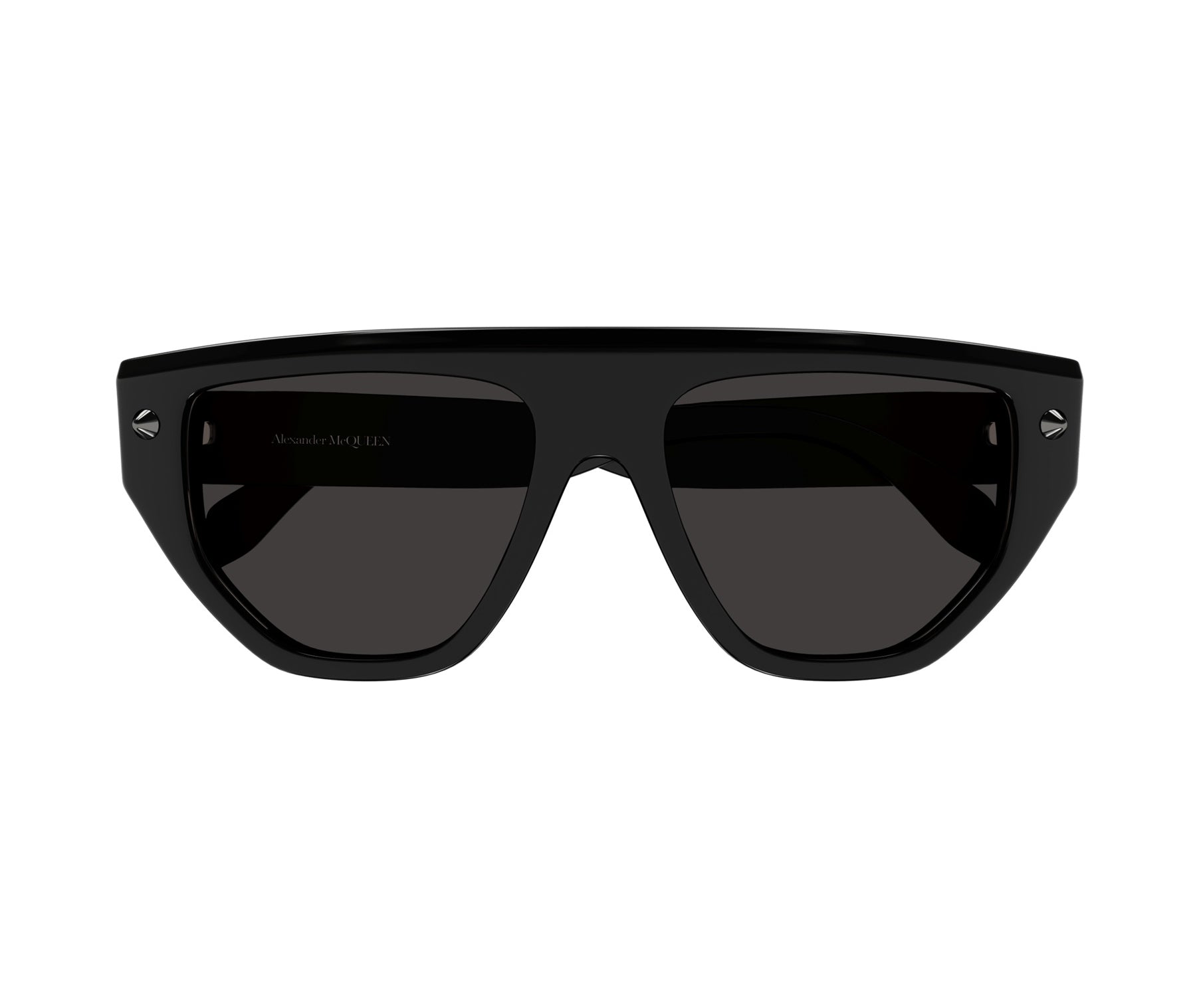 Angular Frame Sunglasses With Glossy Finish