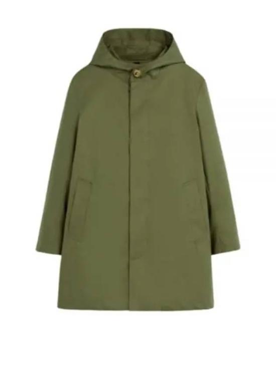 Concealed Button Minimalist Hooded Jacket