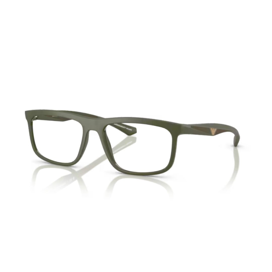 0ea3246 Rectangular Eyeglasses with Matte Olive Green Frame