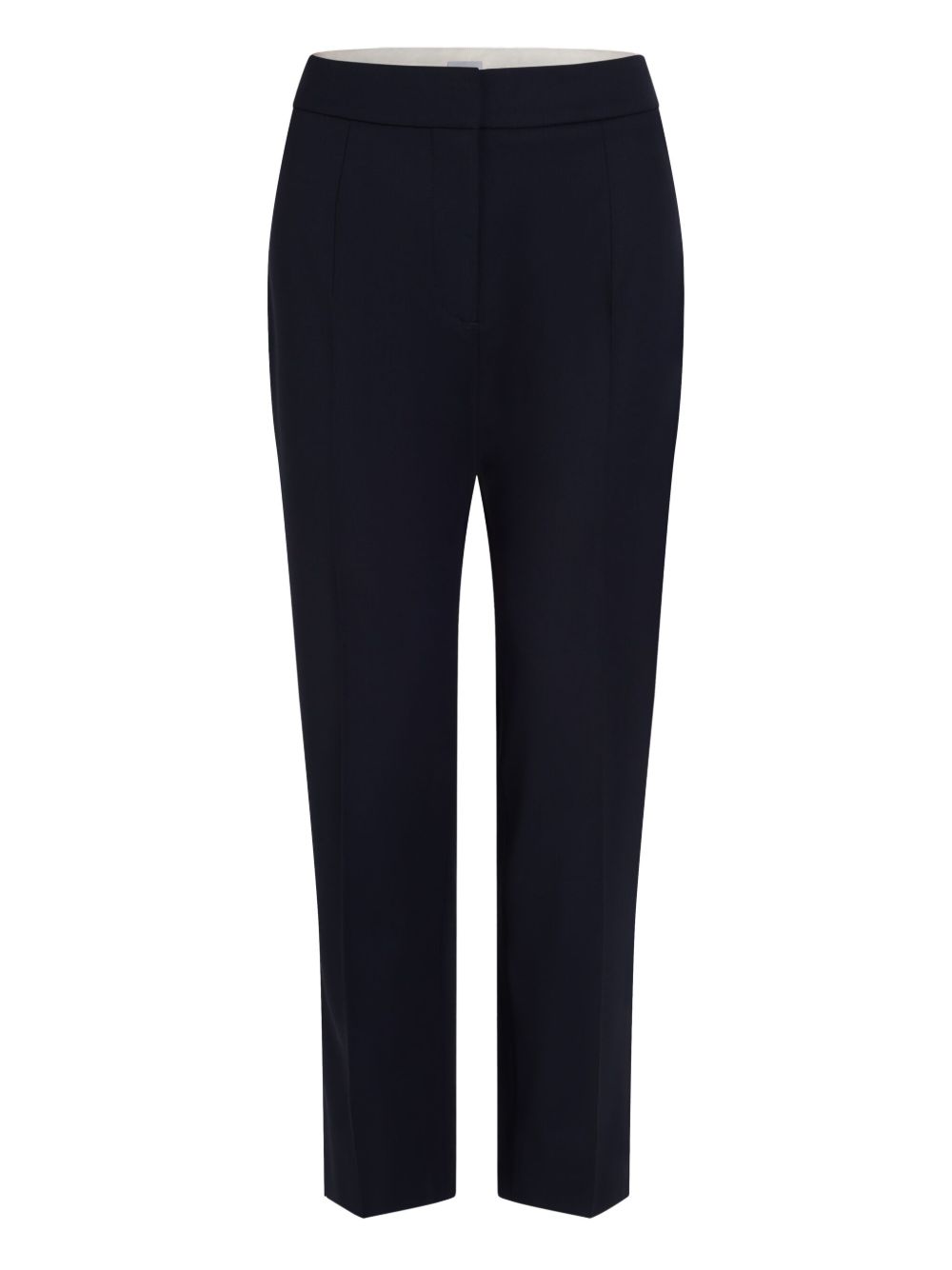 Tailored Navy Blue Cropped Trousers