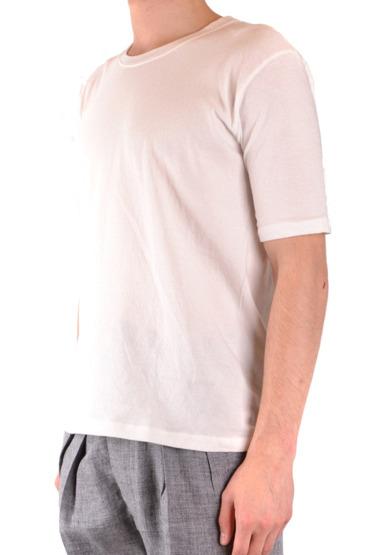 White Crew Neck T-Shirt With Relaxed Fit