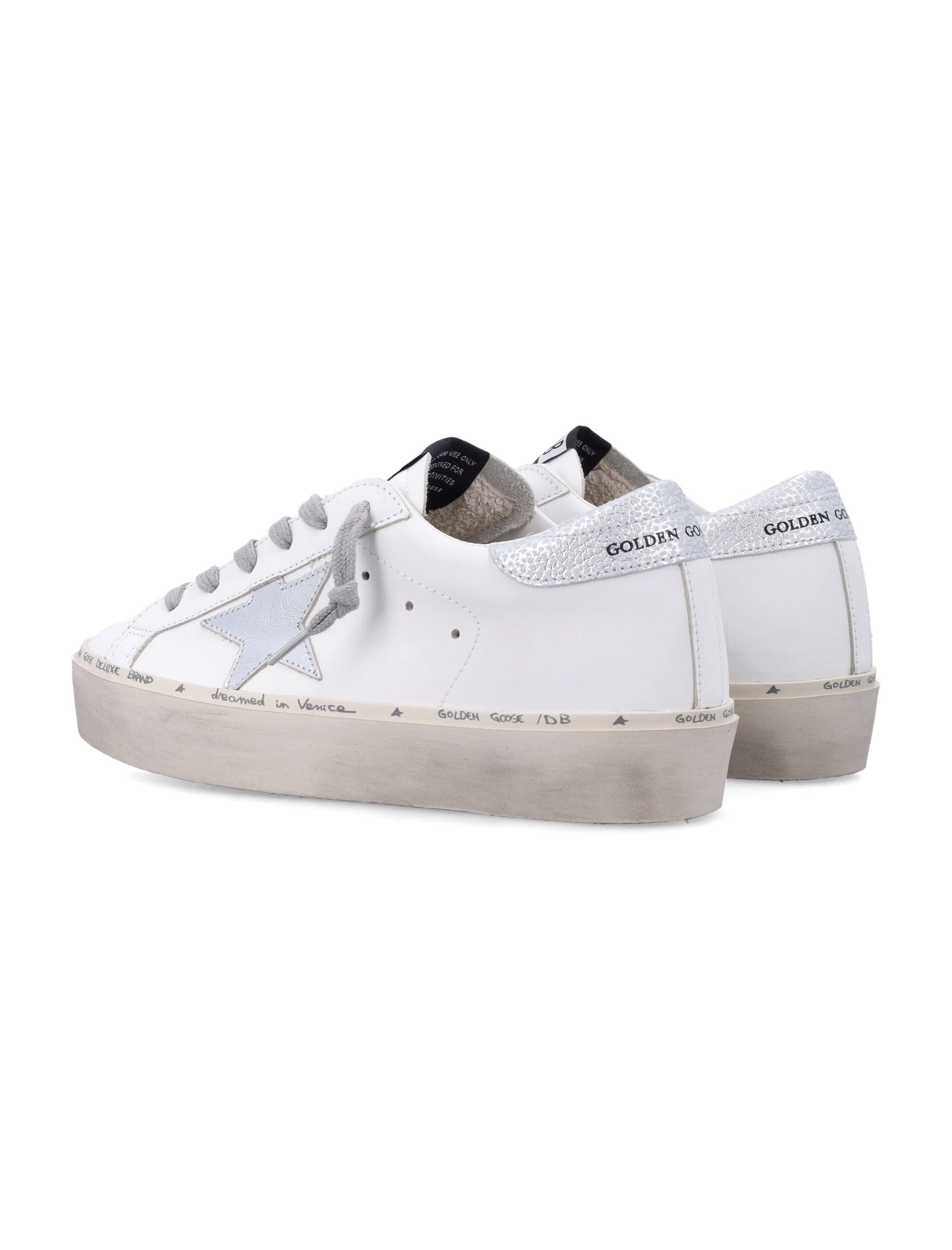 Low-Top Vintage-Inspired Leather Sneakers with Metallic Accents