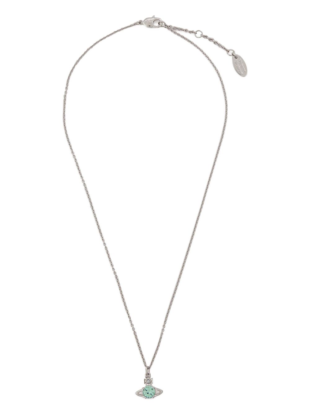 Celestial-Inspired Brass Necklace with Turquoise Pendant
