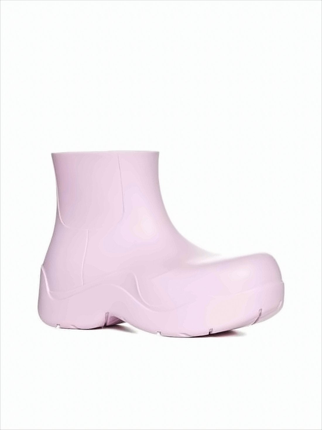 Seamless Rubber Ankle Boots with Subtle Tread