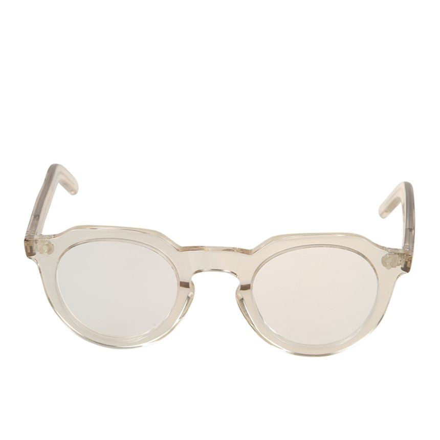 Storiko Translucent Beige-Tinted Sunglasses with Rounded Lenses