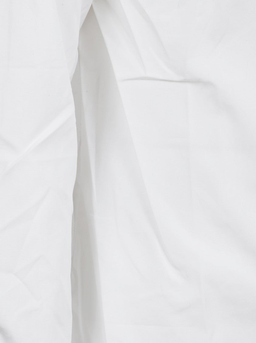 Tonal Equestrian Knight Embroidered Cotton Poplin Shirt