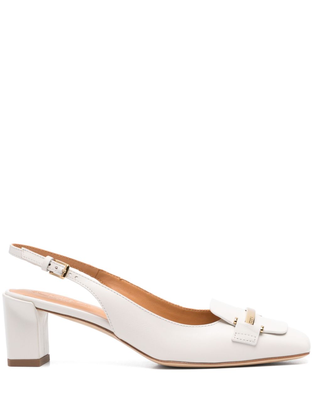 Slingback Pumps with Buckle-Fastening Strap